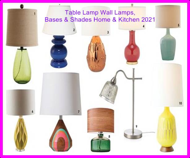 Table Lamp ट बल ल प Wall Lamps Bases Shades Home Kitchen 2021